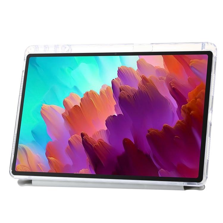 For Lenovo Xiaoxin Pad 11 2025 Clear Acrylic Deformation Leather Tablet Case