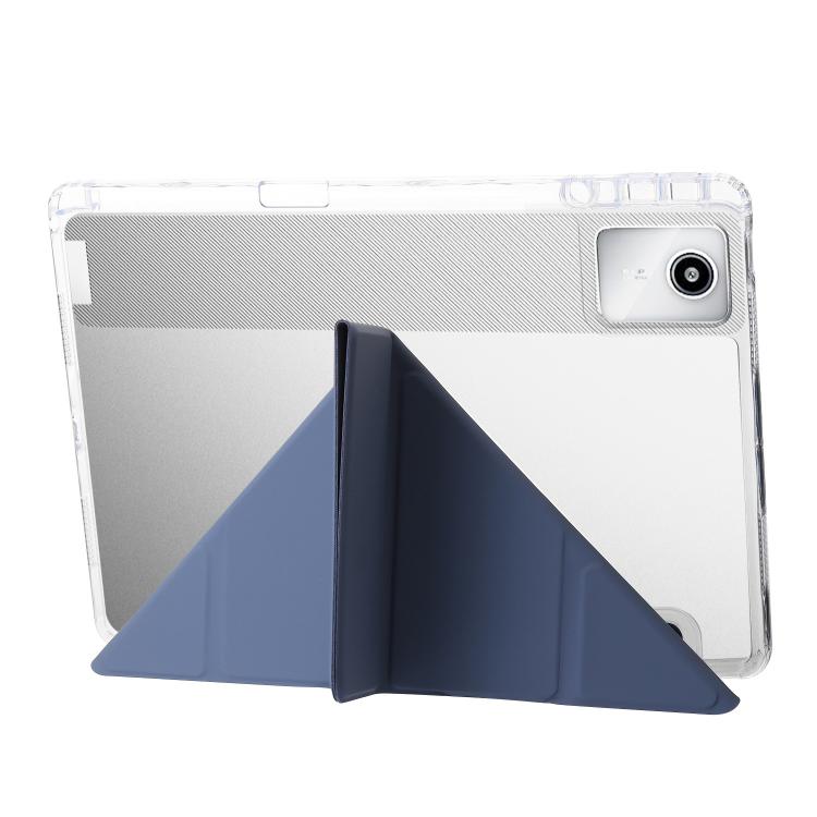For Lenovo Xiaoxin Pad 11 2025 Clear Acrylic Deformation Leather Tablet Case