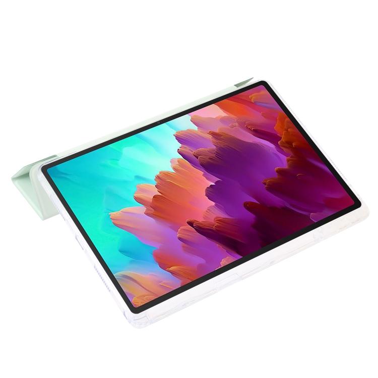 For Lenovo Xiaoxin Pad 11 2025 Clear Acrylic Deformation Leather Tablet Case