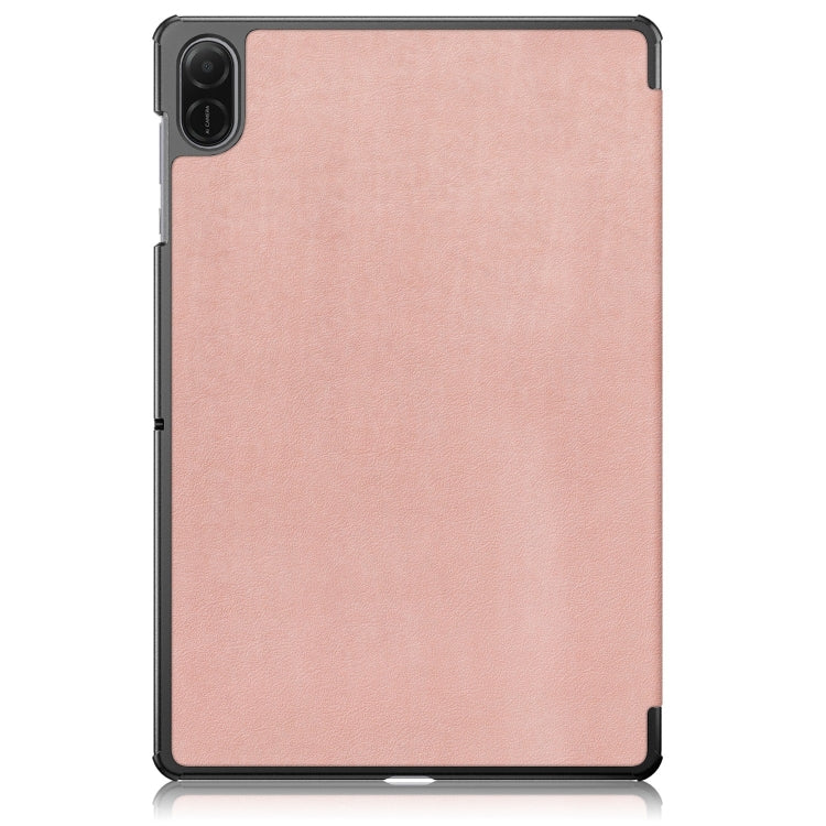For Honor Pad X8b / X8a Custer Pure Color 3-Fold Leather Tablet Case