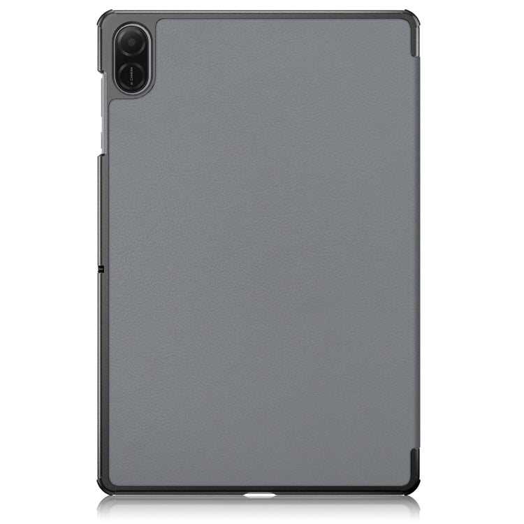For Honor Pad X8b / X8a Custer Pure Color 3-Fold Leather Tablet Case