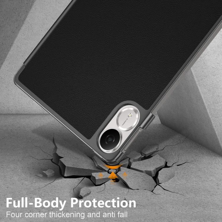 For Honor Pad V9 11.5 Custer Pure Color 3-Fold Leather Tablet Case