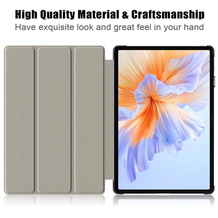 For Honor Pad V9 11.5 Custer Pure Color 3-Fold Leather Tablet Case