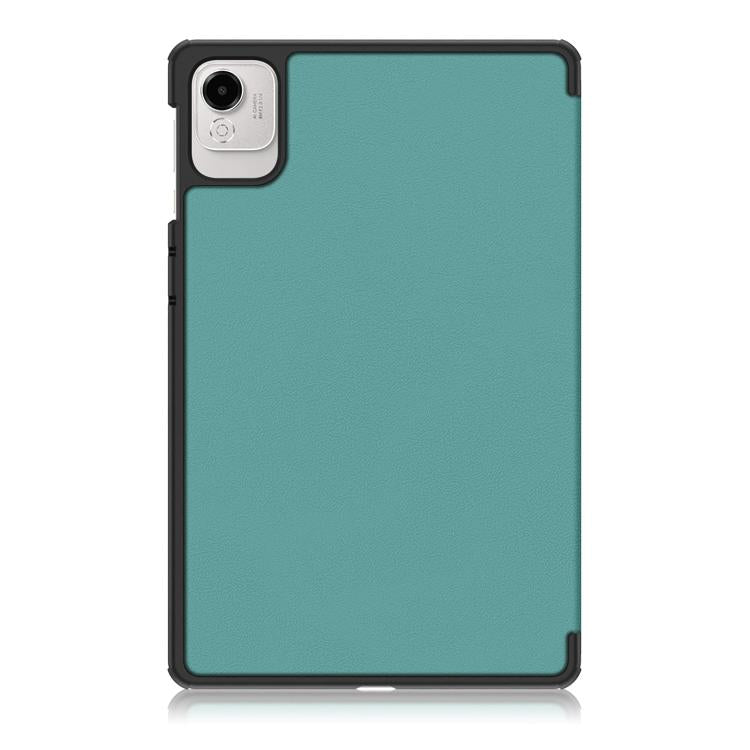 For Honor Pad X9a / X9 Pro Custer Pure Color 3-Fold Leather Tablet Case