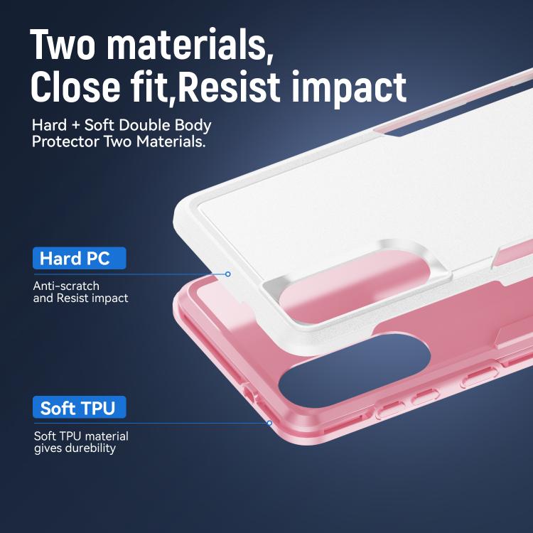 For Samsung Galaxy S25 Edge 5G Pioneer Armor Heavy Duty PC Hybrid TPU Phone Case