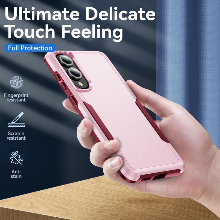 For Samsung Galaxy S25 Edge 5G Pioneer Armor Heavy Duty PC Hybrid TPU Phone Case
