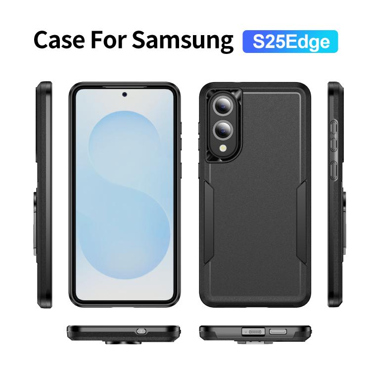 For Samsung Galaxy S25 Edge 5G Pioneer Armor Heavy Duty PC Hybrid TPU Phone Case
