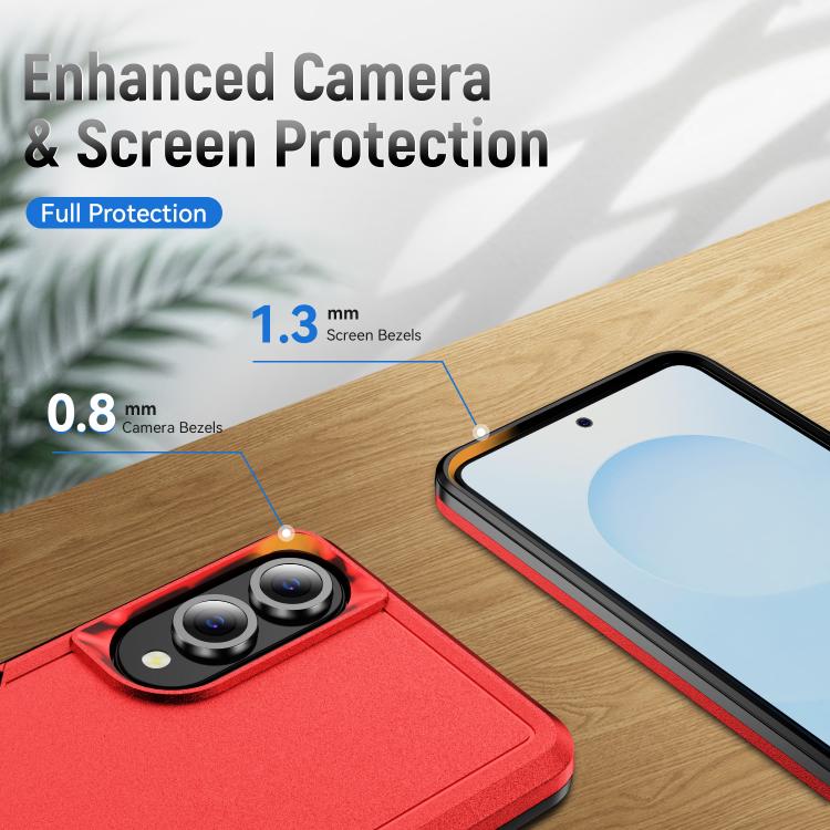 For Samsung Galaxy S25 Edge 5G Pioneer Armor Heavy Duty PC Hybrid TPU Phone Case