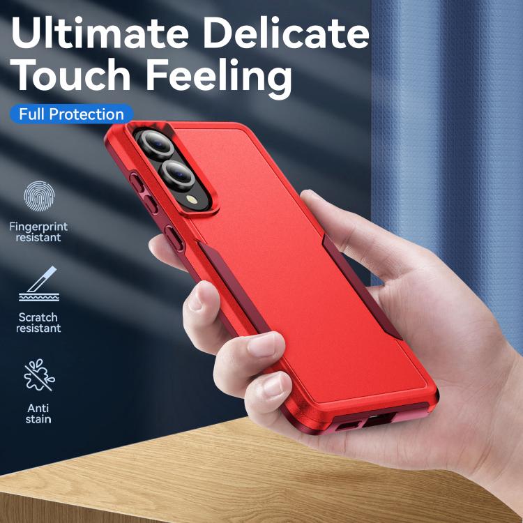 For Samsung Galaxy S25 Edge 5G Pioneer Armor Heavy Duty PC Hybrid TPU Phone Case