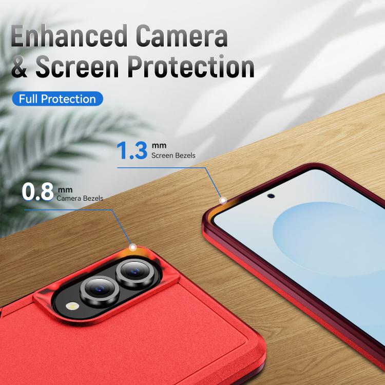For Samsung Galaxy S25 Edge 5G Pioneer Armor Heavy Duty PC Hybrid TPU Phone Case