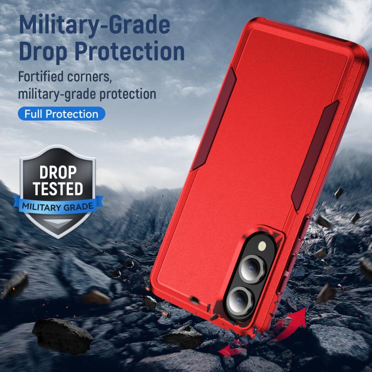 For Samsung Galaxy S25 Edge 5G Pioneer Armor Heavy Duty PC Hybrid TPU Phone Case