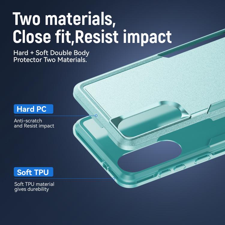 For Samsung Galaxy S25 Edge 5G Pioneer Armor Heavy Duty PC Hybrid TPU Phone Case