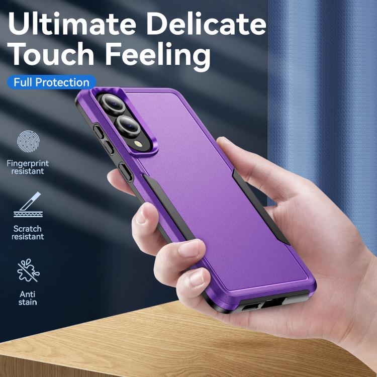 For Samsung Galaxy S25 Edge 5G Pioneer Armor Heavy Duty PC Hybrid TPU Phone Case