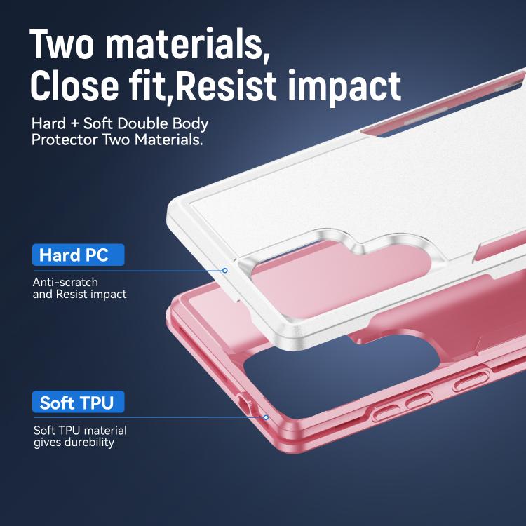 For Samsung Galaxy S25 Ultra 5G Pioneer Armor Heavy Duty PC Hybrid TPU Phone Case