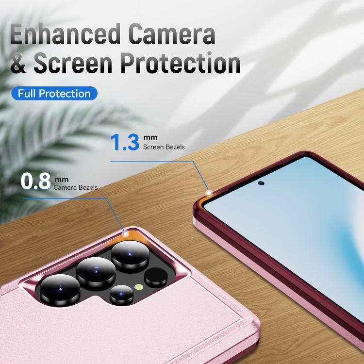 For Samsung Galaxy S25 Ultra 5G Pioneer Armor Heavy Duty PC Hybrid TPU Phone Case