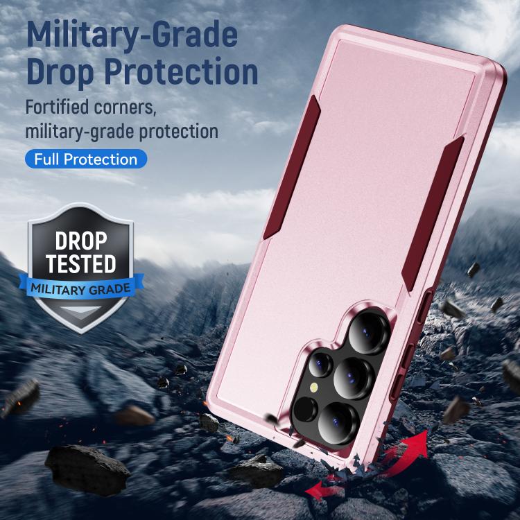 For Samsung Galaxy S25 Ultra 5G Pioneer Armor Heavy Duty PC Hybrid TPU Phone Case