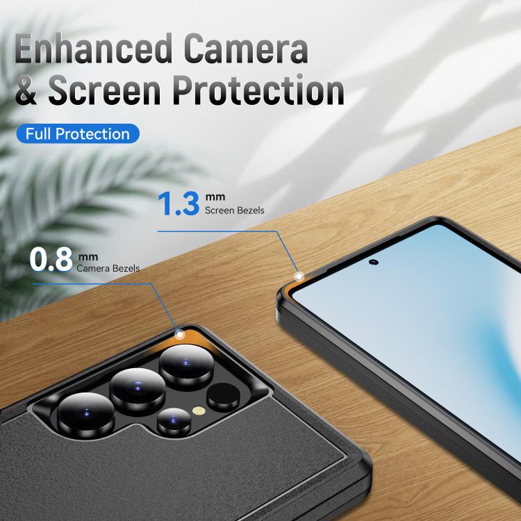 For Samsung Galaxy S25 Ultra 5G Pioneer Armor Heavy Duty PC Hybrid TPU Phone Case