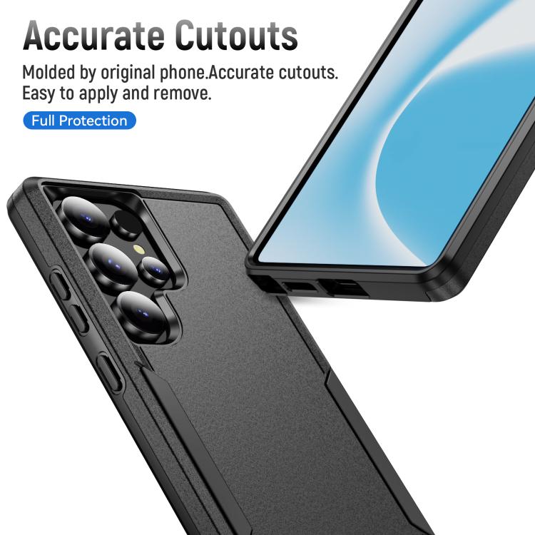For Samsung Galaxy S25 Ultra 5G Pioneer Armor Heavy Duty PC Hybrid TPU Phone Case
