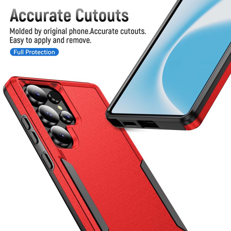 For Samsung Galaxy S25 Ultra 5G Pioneer Armor Heavy Duty PC Hybrid TPU Phone Case