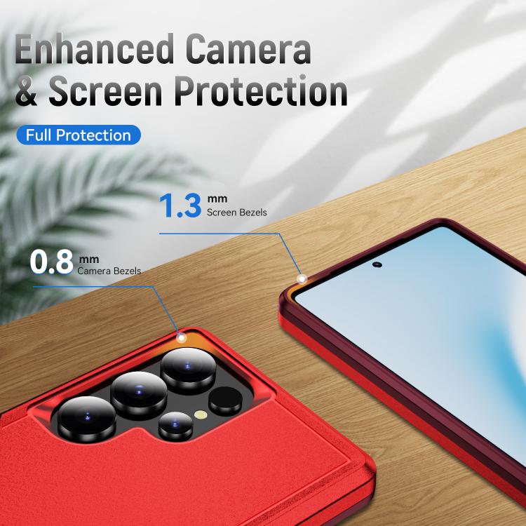 For Samsung Galaxy S25 Ultra 5G Pioneer Armor Heavy Duty PC Hybrid TPU Phone Case