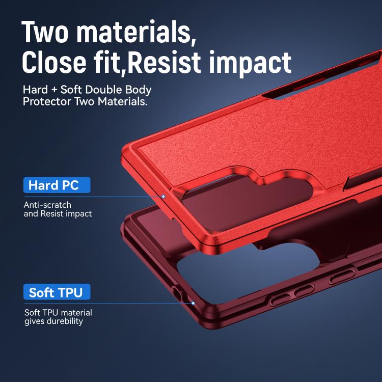 For Samsung Galaxy S25 Ultra 5G Pioneer Armor Heavy Duty PC Hybrid TPU Phone Case