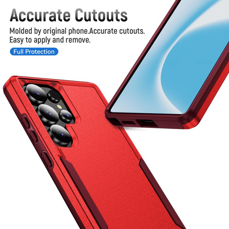 For Samsung Galaxy S25 Ultra 5G Pioneer Armor Heavy Duty PC Hybrid TPU Phone Case