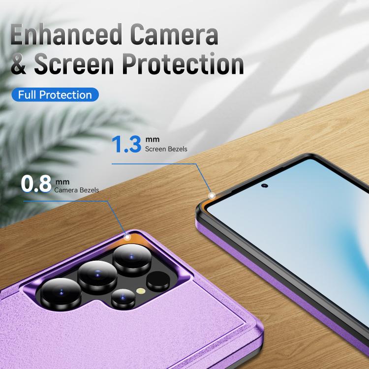 For Samsung Galaxy S25 Ultra 5G Pioneer Armor Heavy Duty PC Hybrid TPU Phone Case
