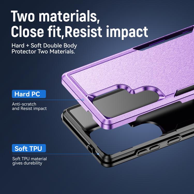 For Samsung Galaxy S25 Ultra 5G Pioneer Armor Heavy Duty PC Hybrid TPU Phone Case