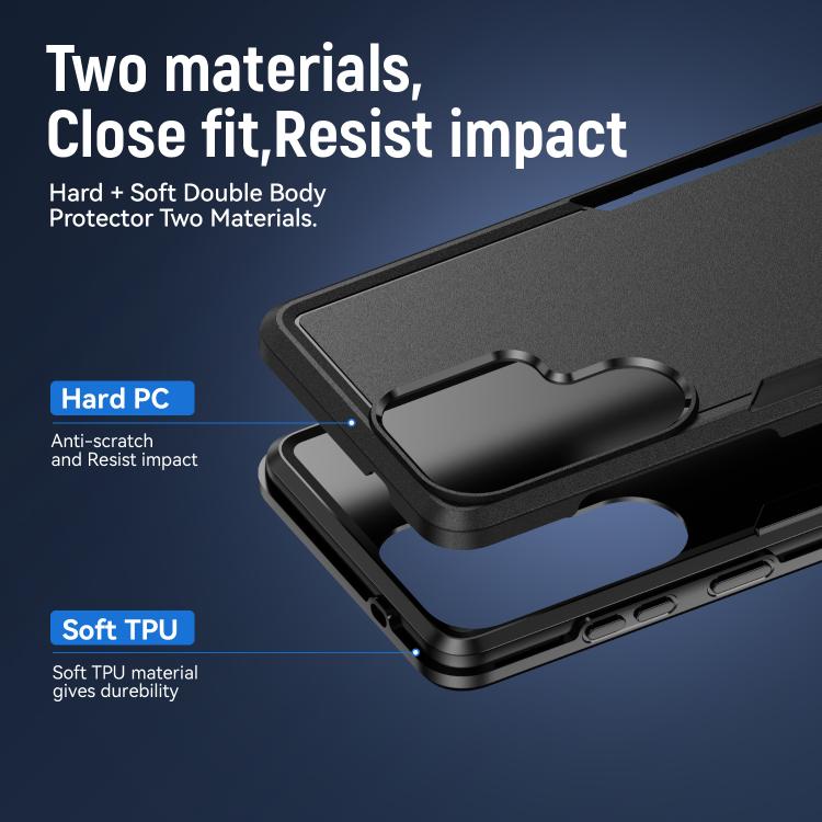 For Samsung Galaxy S26 Ultra 5G Pioneer Armor Heavy Duty PC Hybrid TPU Phone Case