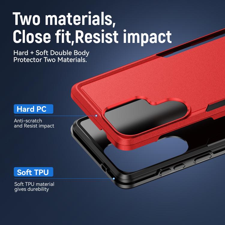 For Samsung Galaxy S26 Ultra 5G Pioneer Armor Heavy Duty PC Hybrid TPU Phone Case