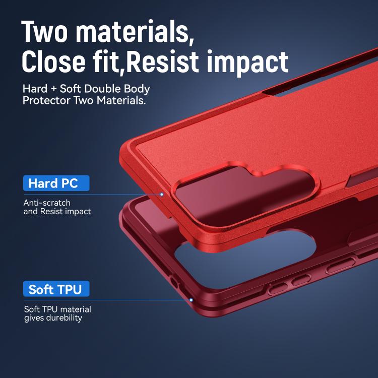 For Samsung Galaxy S26 Ultra 5G Pioneer Armor Heavy Duty PC Hybrid TPU Phone Case