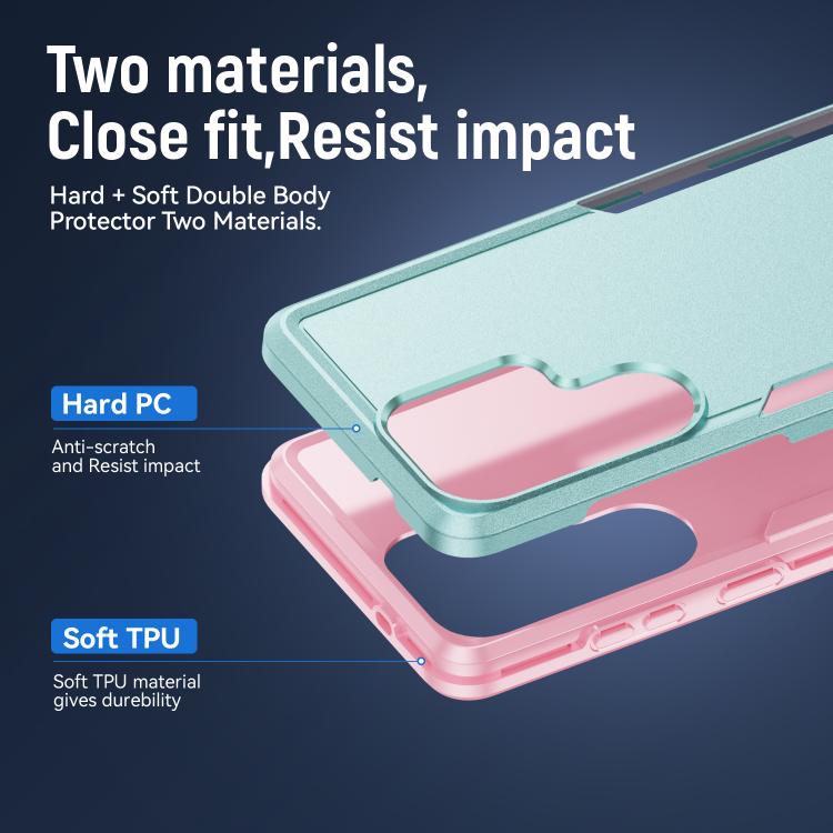 For Samsung Galaxy S26 Ultra 5G Pioneer Armor Heavy Duty PC Hybrid TPU Phone Case
