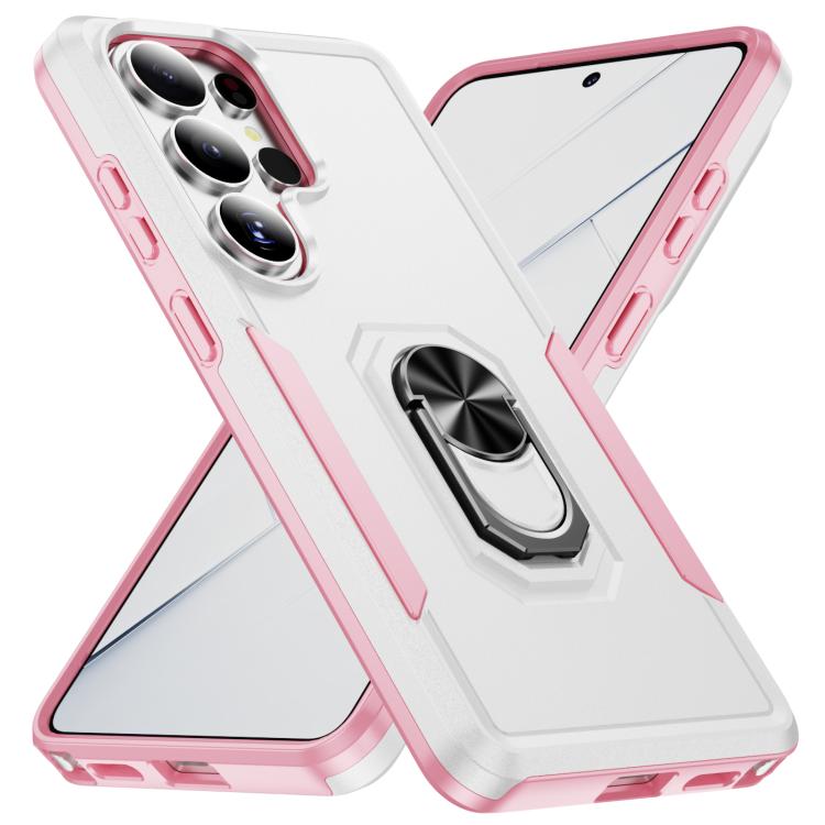 For Samsung Galaxy S26 Ultra 5G Pioneer Armor Heavy Duty PC Hybrid TPU Phone Case with Holder