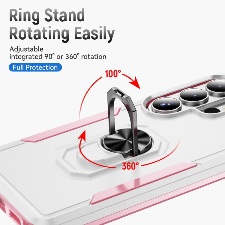 For Samsung Galaxy S26 Ultra 5G Pioneer Armor Heavy Duty PC Hybrid TPU Phone Case with Holder