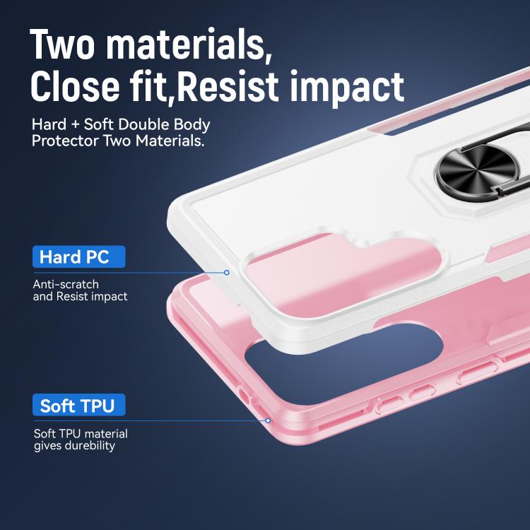 For Samsung Galaxy S26 Ultra 5G Pioneer Armor Heavy Duty PC Hybrid TPU Phone Case with Holder