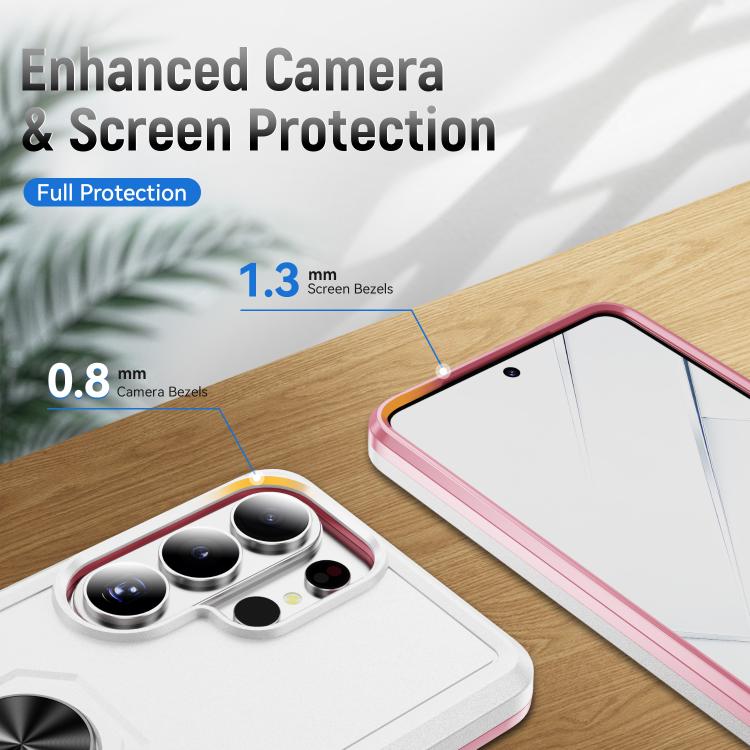 For Samsung Galaxy S26 Ultra 5G Pioneer Armor Heavy Duty PC Hybrid TPU Phone Case with Holder