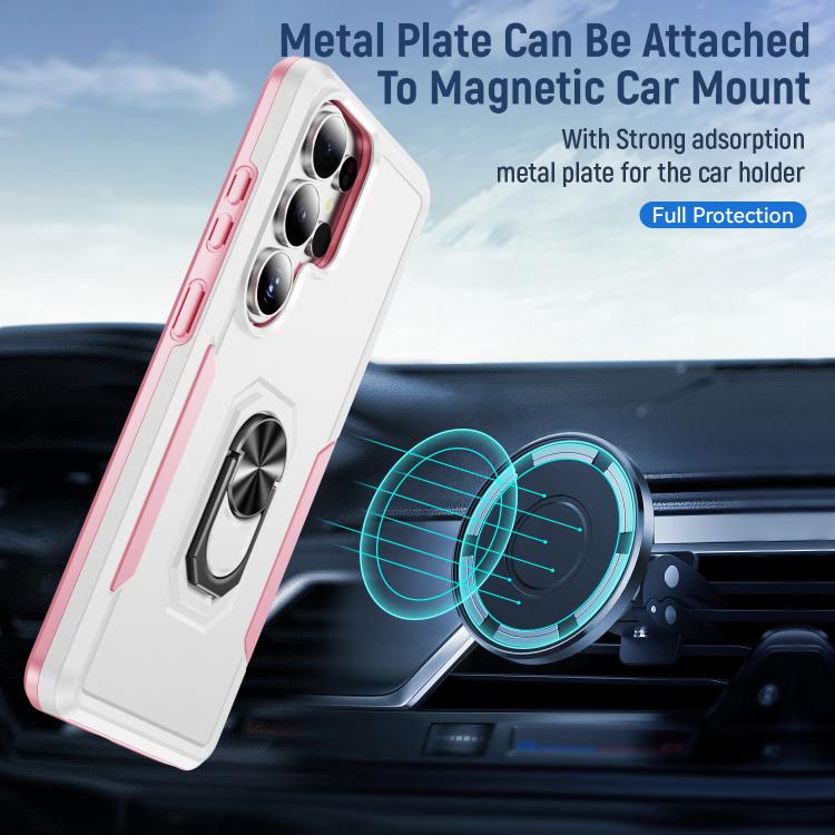 For Samsung Galaxy S26 Ultra 5G Pioneer Armor Heavy Duty PC Hybrid TPU Phone Case with Holder
