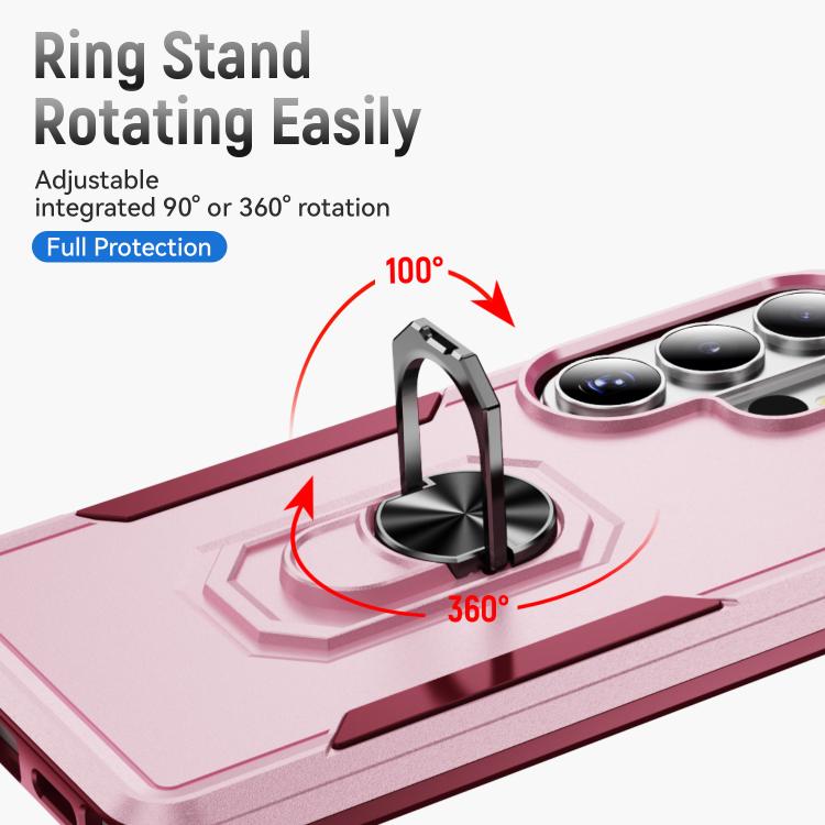 For Samsung Galaxy S26 Ultra 5G Pioneer Armor Heavy Duty PC Hybrid TPU Phone Case with Holder