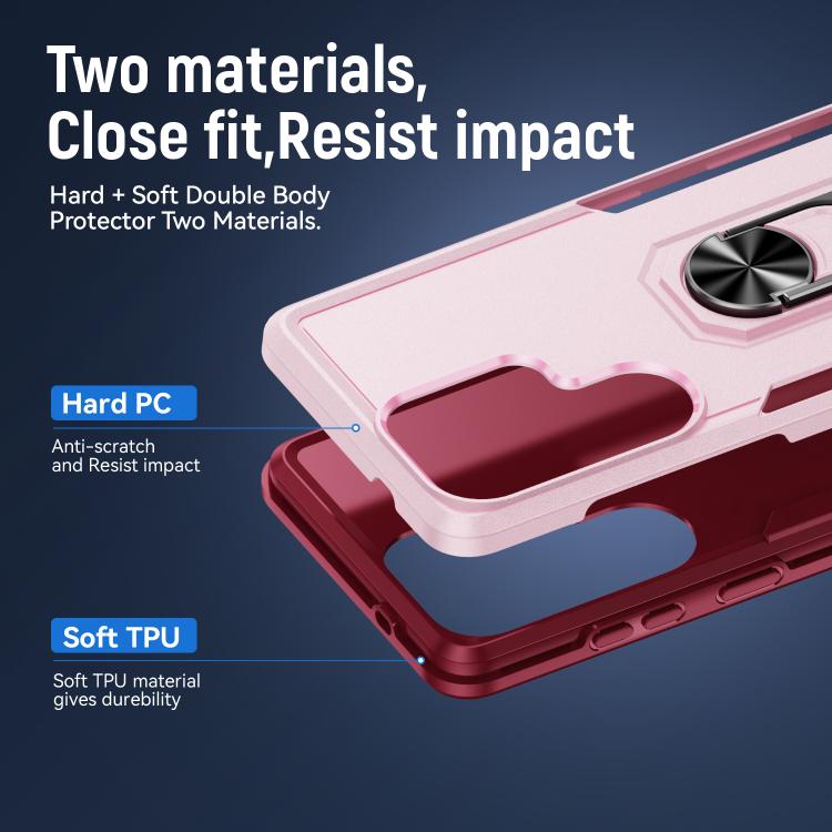 For Samsung Galaxy S26 Ultra 5G Pioneer Armor Heavy Duty PC Hybrid TPU Phone Case with Holder