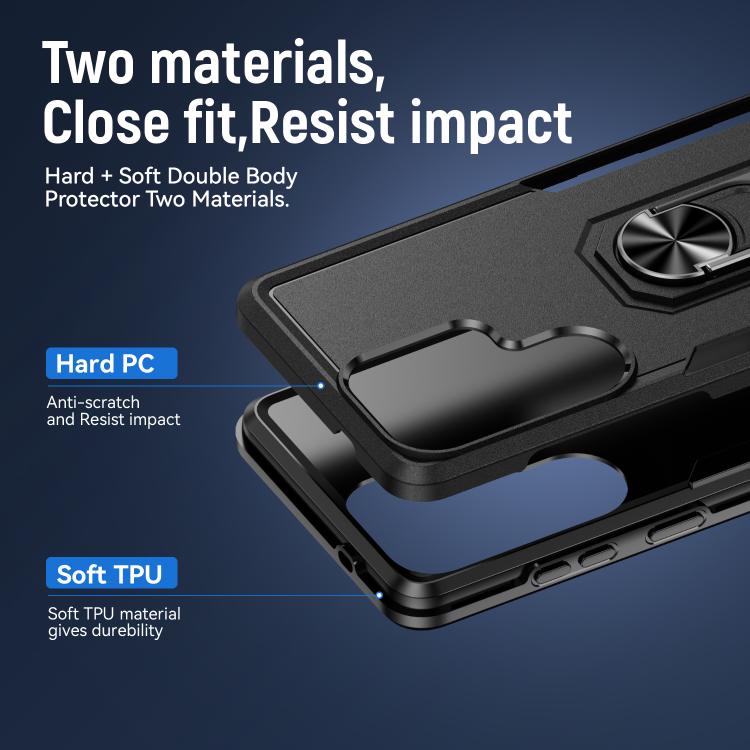 For Samsung Galaxy S26 Ultra 5G Pioneer Armor Heavy Duty PC Hybrid TPU Phone Case with Holder