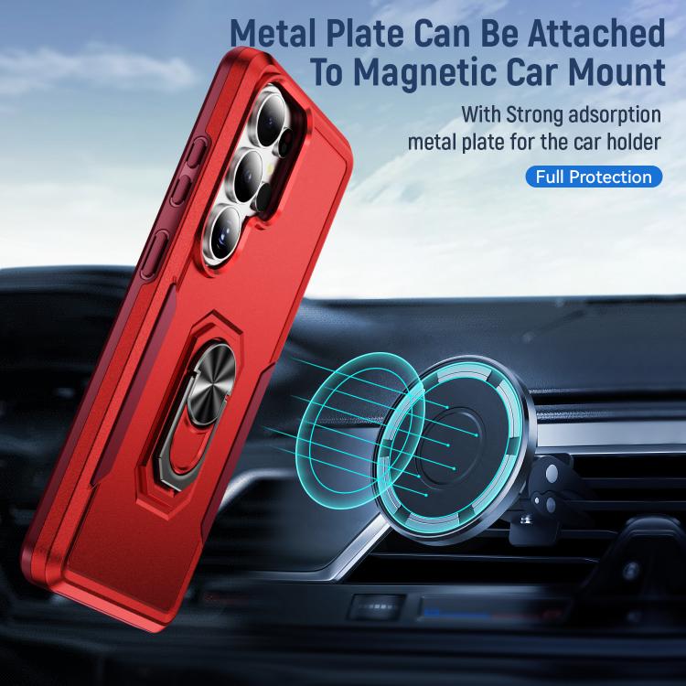 For Samsung Galaxy S26 Ultra 5G Pioneer Armor Heavy Duty PC Hybrid TPU Phone Case with Holder