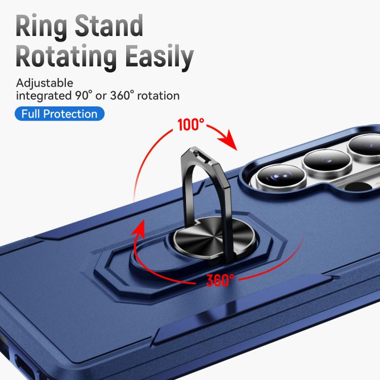 For Samsung Galaxy S26 Ultra 5G Pioneer Armor Heavy Duty PC Hybrid TPU Phone Case with Holder