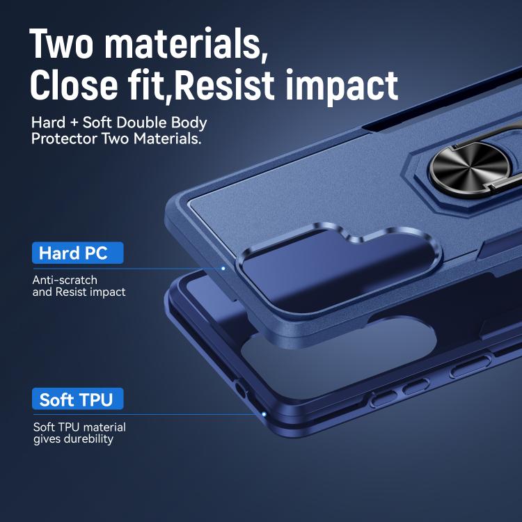 For Samsung Galaxy S26 Ultra 5G Pioneer Armor Heavy Duty PC Hybrid TPU Phone Case with Holder