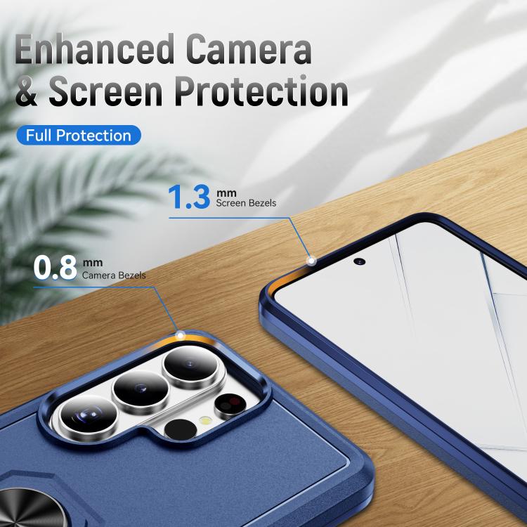 For Samsung Galaxy S26 Ultra 5G Pioneer Armor Heavy Duty PC Hybrid TPU Phone Case with Holder
