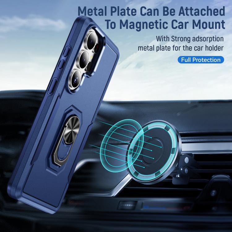 For Samsung Galaxy S26 Ultra 5G Pioneer Armor Heavy Duty PC Hybrid TPU Phone Case with Holder