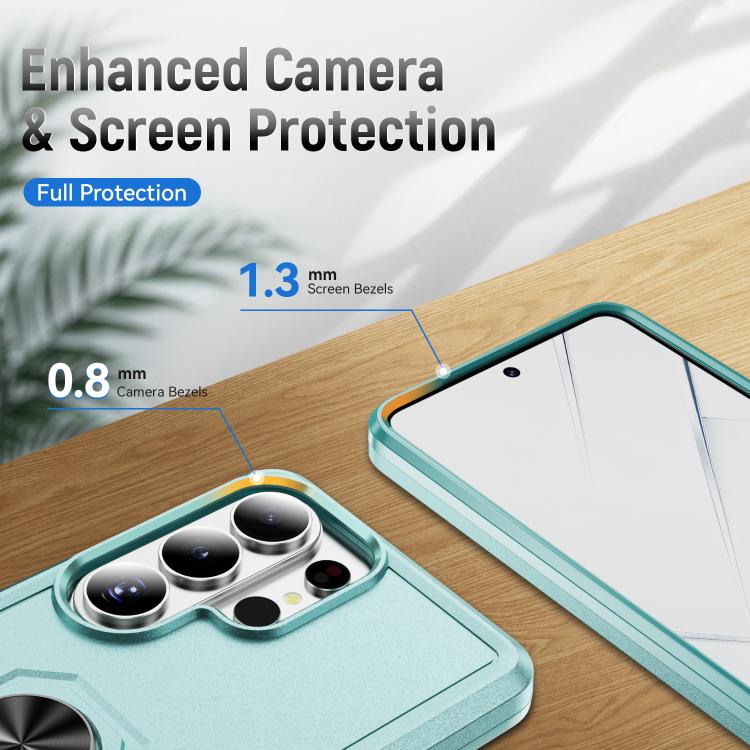 For Samsung Galaxy S26 Ultra 5G Pioneer Armor Heavy Duty PC Hybrid TPU Phone Case with Holder