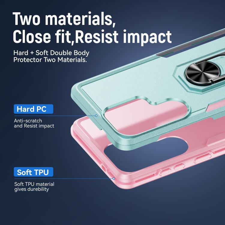 For Samsung Galaxy S26 Ultra 5G Pioneer Armor Heavy Duty PC Hybrid TPU Phone Case with Holder