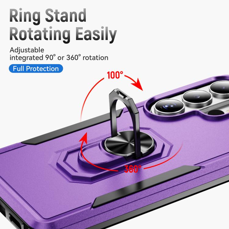 For Samsung Galaxy S26 Ultra 5G Pioneer Armor Heavy Duty PC Hybrid TPU Phone Case with Holder