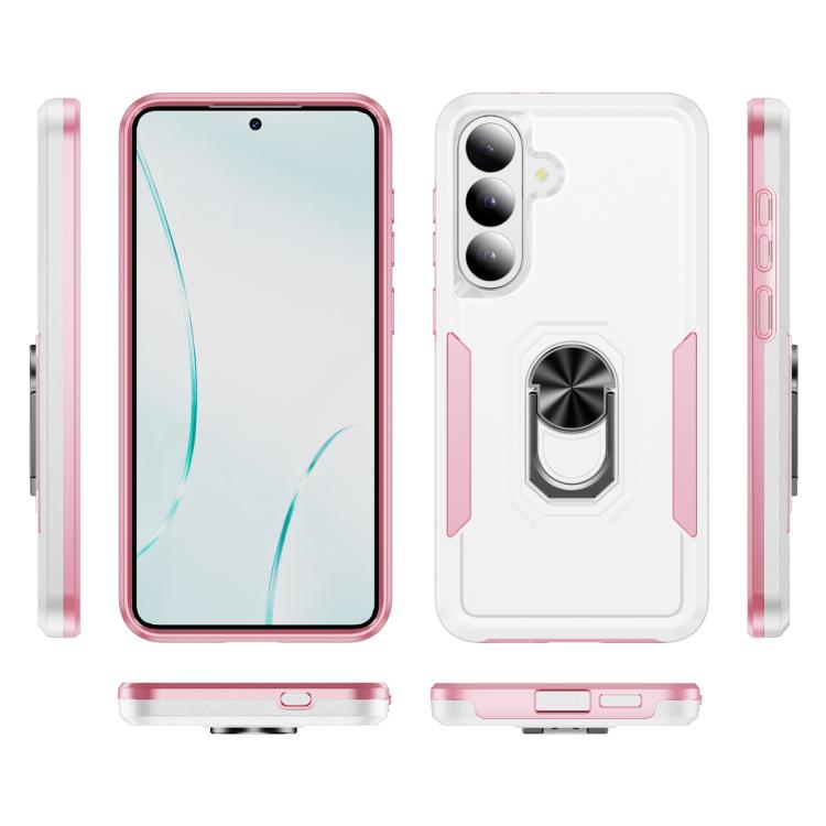 For Samsung Galaxy S26+ 5G Pioneer Armor Heavy Duty PC Hybrid TPU Phone Case with Holder