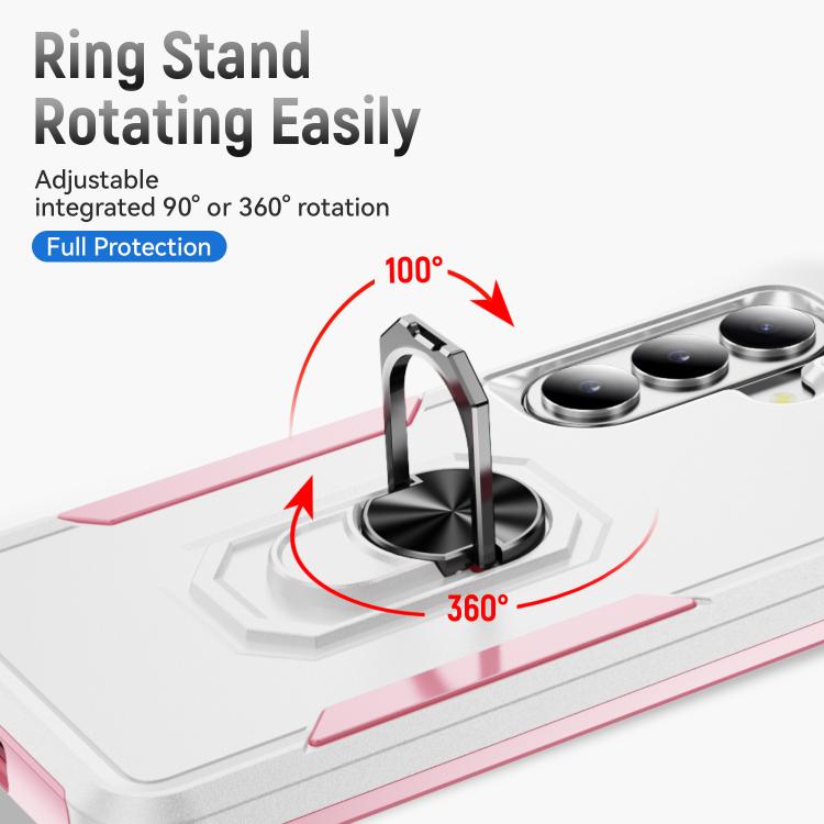 For Samsung Galaxy S26+ 5G Pioneer Armor Heavy Duty PC Hybrid TPU Phone Case with Holder